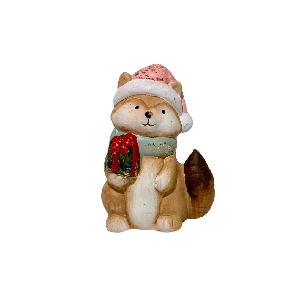 Vánoční figurka Liška, 10 cm