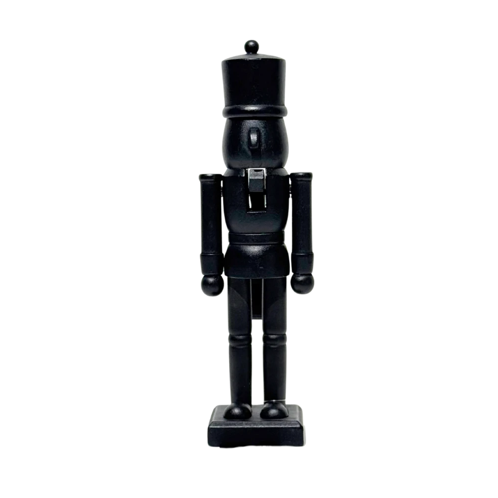 Vánoční figurka Louskáček černý, 25 cm