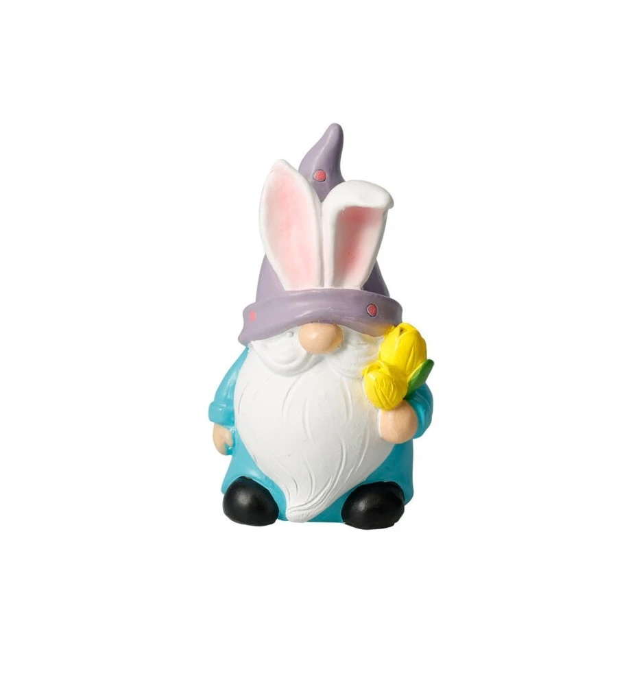 Dekorácia trpaslík 11,5cm - fialová