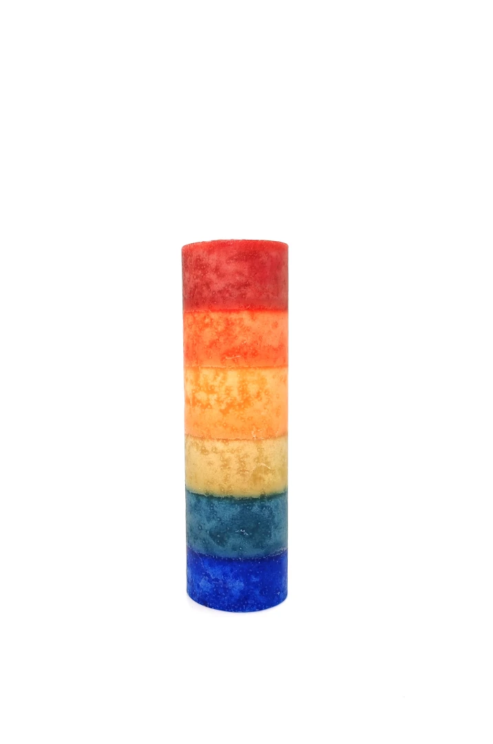 Stĺpcová sviečka Farebná