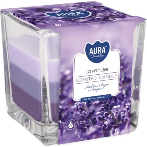 AURA Lavender vonná sviečka trio, 170 g, doba horenia 32 hodín