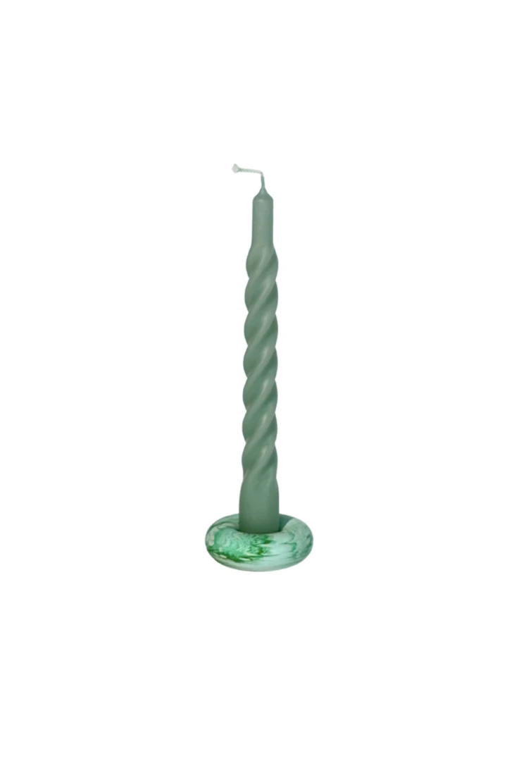 Kónická sviečka Twist 21cm matná