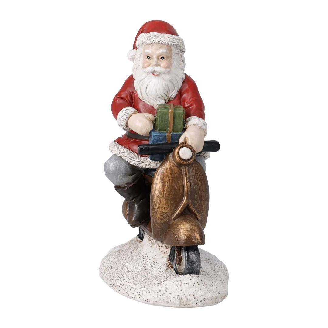 Vianočná figúrka Mikuláš na cestách, 16 cm