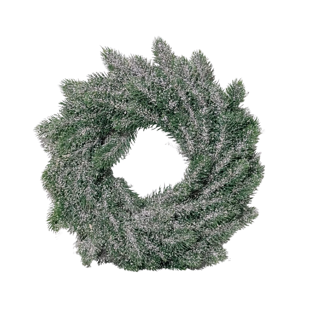 Vianočný Umelý Veniec z borovice, sivozelený ⌀ 35 cm