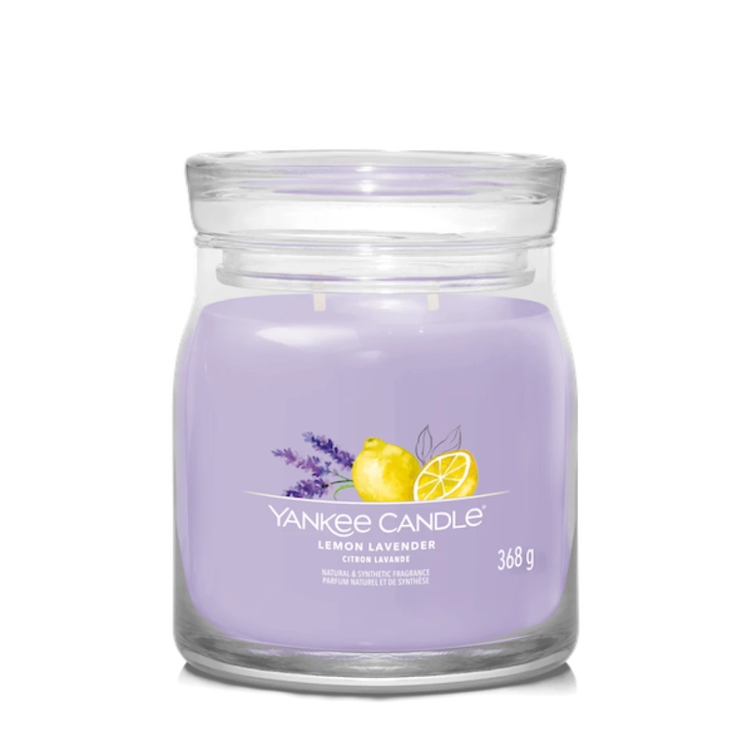 Yankee Signature Lemon Lavender vonná sviečka 368 g, doba horenia hodín 35-50 hodín