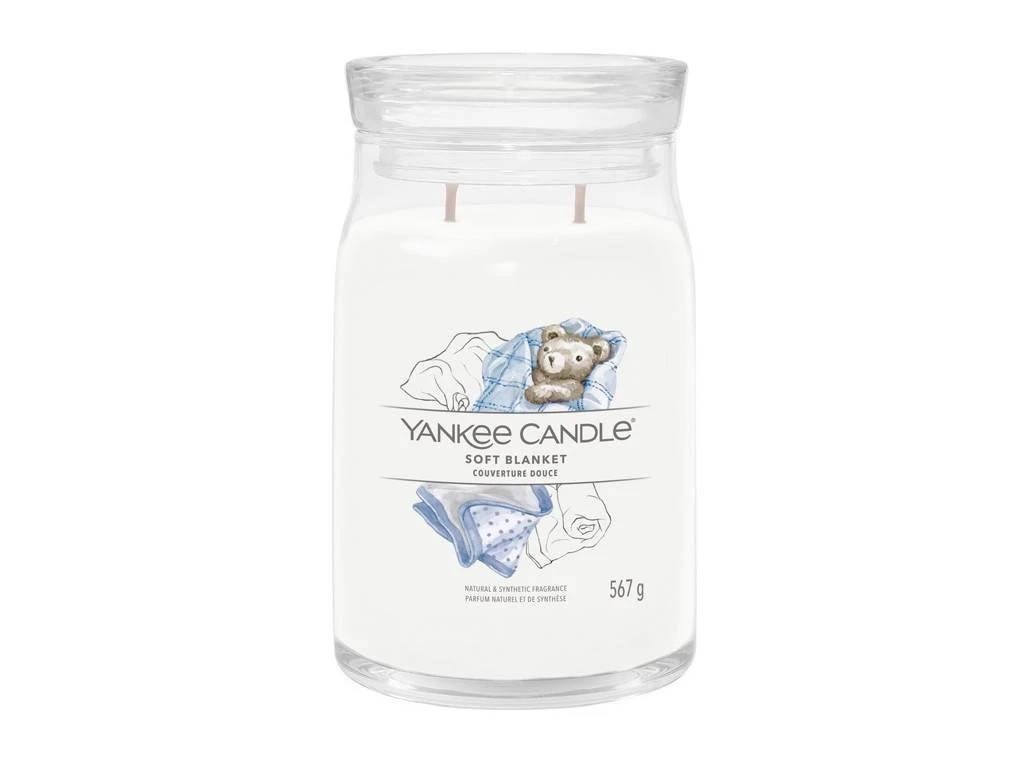 Yankee Signature Soft Blanket vonná sviečka 567 g, doba horenia 65-80 hodín