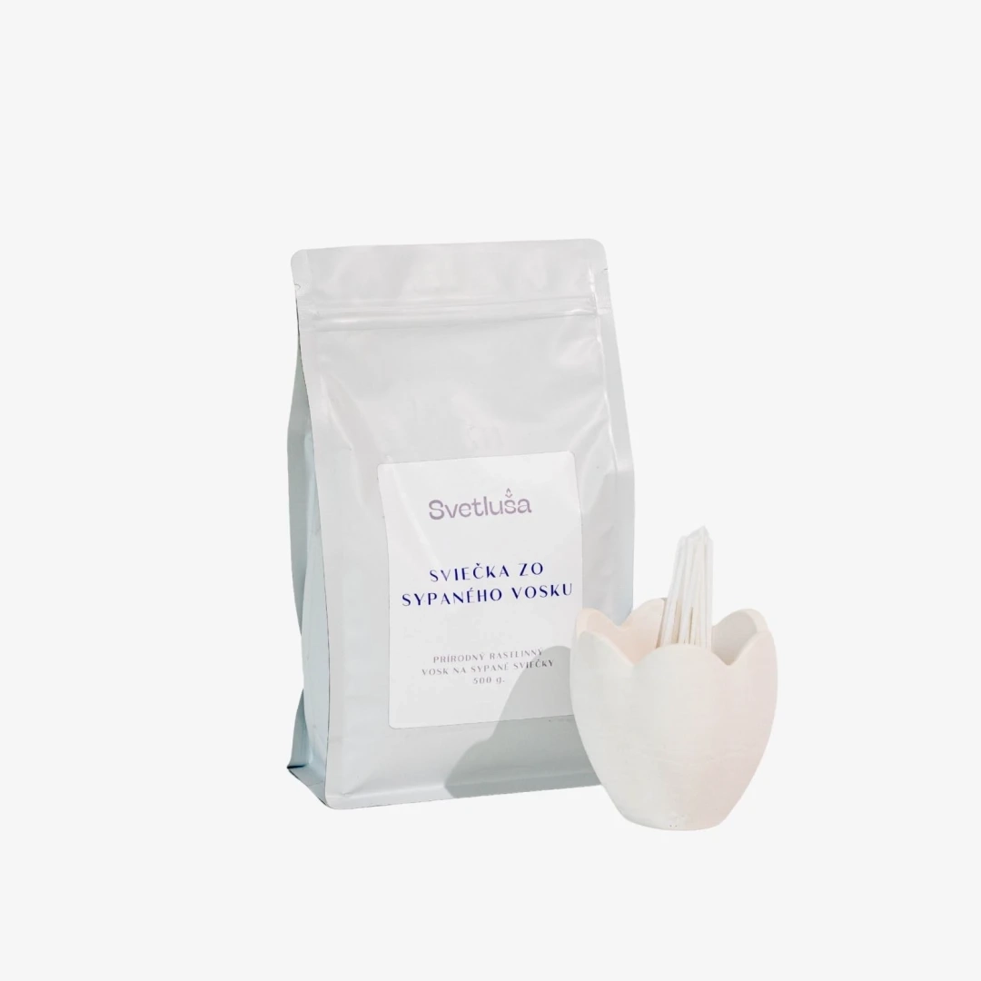 Set sypaný vosk 500g + pohárik Zvonček