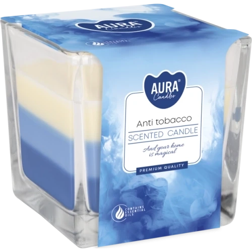 AURA Anti tobacco vonná sviečka trio, 170 g, doba horenia 32 hodín