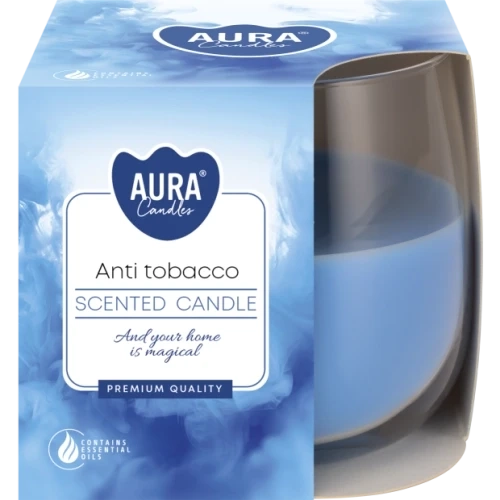 AURA Anti tobacco vonná sviečka, 130 g, doba horenia 23 hodín