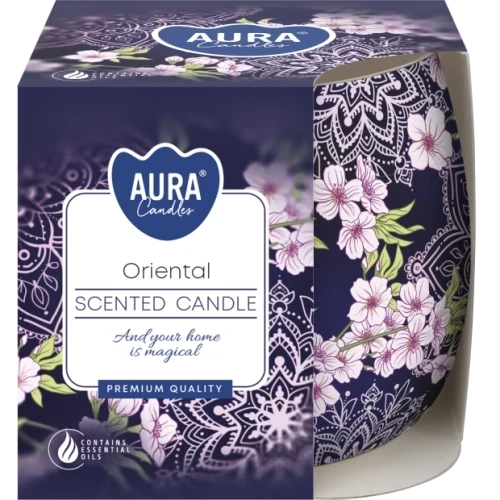 AURA Oriental vonná sviečka, 100 g, doba horenia 20 hodín