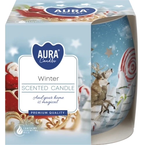AURA Winter vonná sviečka, 100 g, doba horenia 20 hodín