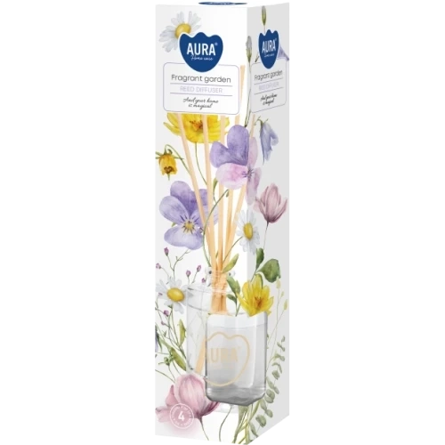AURA Fragrant garden Tyčinkový vonný difuzér 45 ml 