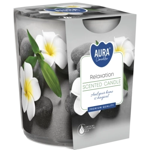 AURA Relaxation vonná sviečka, 100 g, doba horenia 22 hodín