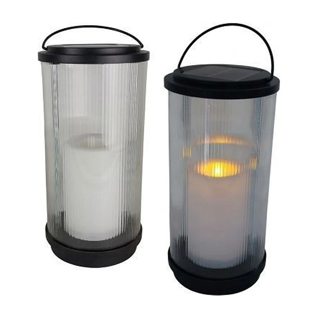Solárny LED lampáš Tuba 25,5 cm – na hrob aj do záhrady