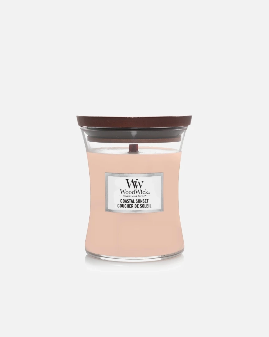 Woodwick Coastal Sunset vonná sviečka 275 g, doba horenia 52-68 hodín