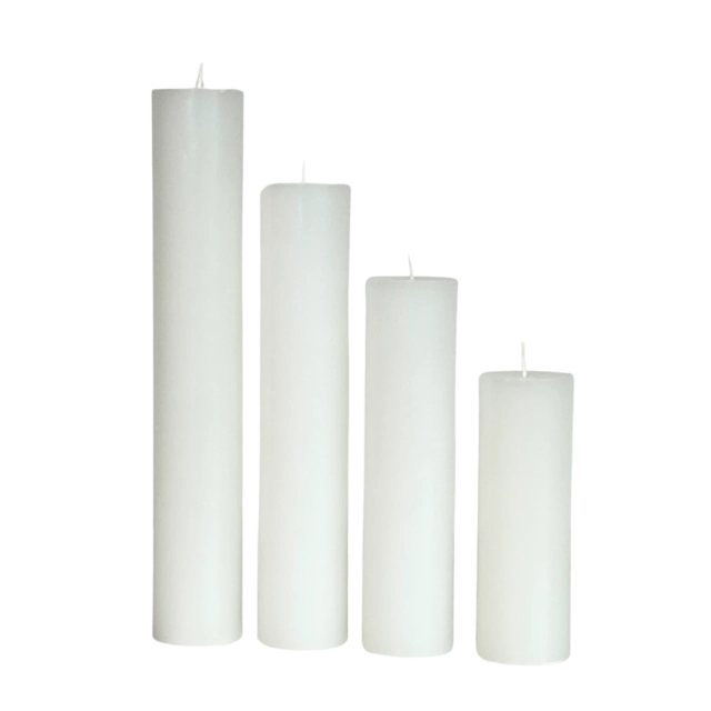 Adventné sviečky 4 ks (výška 30 cm, 25 cm, 20 cm, 15 cm), naturál
