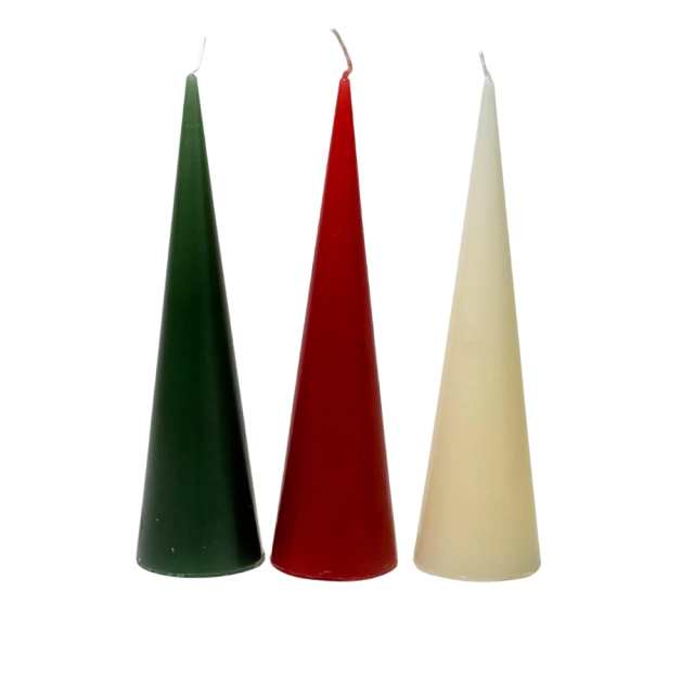Kónická sviečka Vianočný Stromček, 20 cm