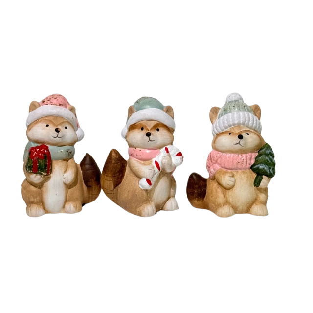 Vianočná figúrka Líška, 10 cm