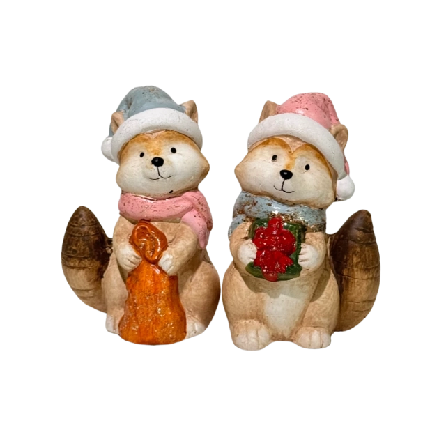 Vianočná figúrka Líška, 13 cm