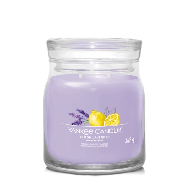 Yankee Signature Lemon Lavender vonná sviečka 368 g, doba horenia hodín 35-50 hodín
