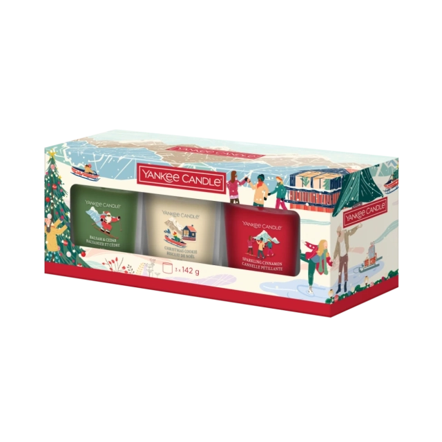Yankee Candle VIANOČNÝ SET, 3 sviečky 3.