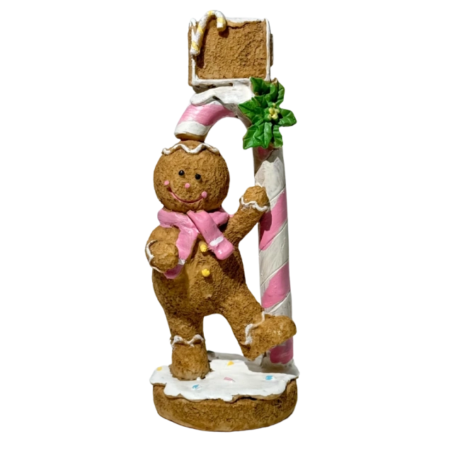 Vianočná figúrka Perníček so salónkou, 21 cm