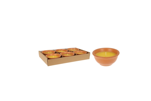 Vonná sviečka citronella v črepníku 65g