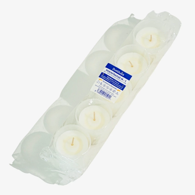 5 ks Sviečky na hrob - 45g, horia 20 hodín