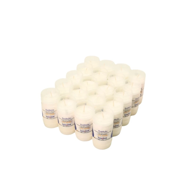 Balenie 20 ks ks dlho horiacich náhrobných sviečok, 140g, horí ~2,5dňa
