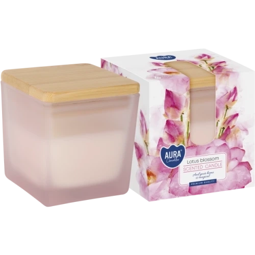 AURA Lotus blossom vonná sviečka 160 g, doba horenia 26 hodín