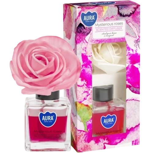 AURA Mysterious roses Vonný difuzér Kvet 80 ml 