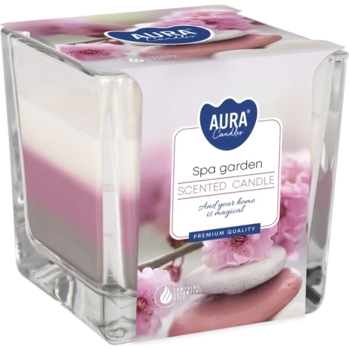 AURA SPA garden vonná sviečka trio, 170 g, doba horenia 32 hodín
