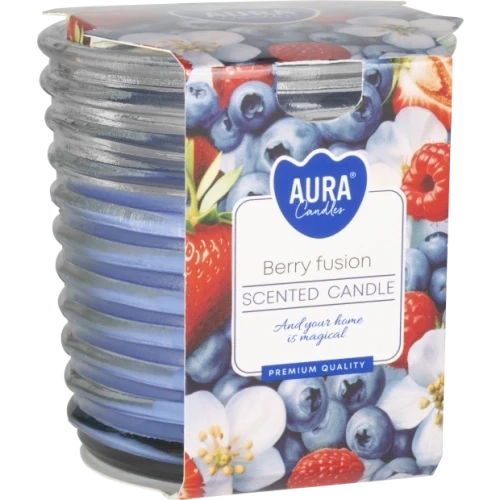 AURA Berry fusion vonná sviečka 130 g, doba horenia 28 hodín