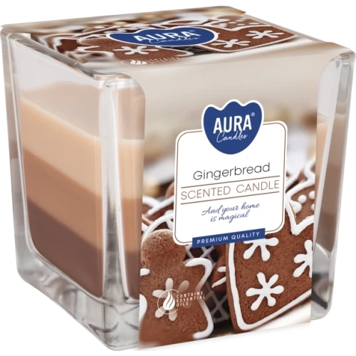 AURA Gingerbread vonná sviečka trio, 170 g, doba horenia 32 hodín