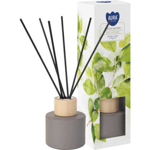 AURA Herbal garden Tyčinkový vonný difuzér 85 ml 