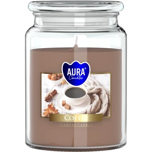 AURA Coffee vonná sviečka, 500 g, doba horenia 100 hodín