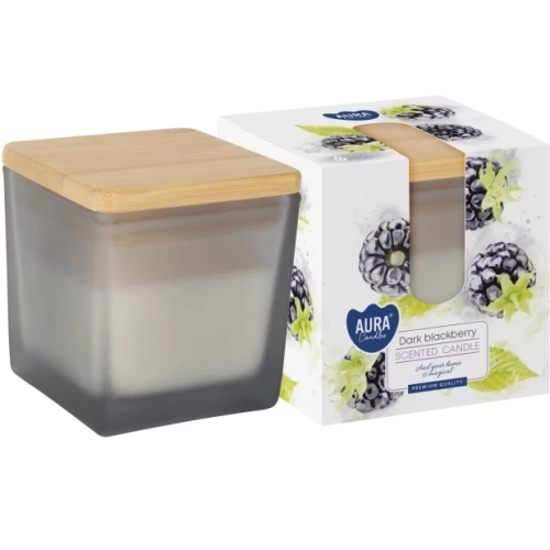 AURA Dark blackberry Vonná sviečka 160 g, doba horenia 26 hodín