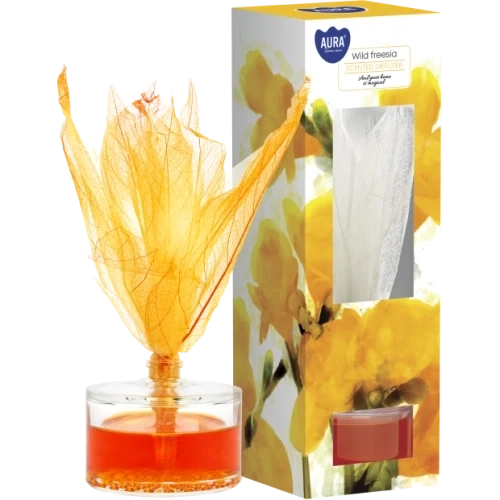 AURA Wild freesia Vonný difuzér Listy 50 ml