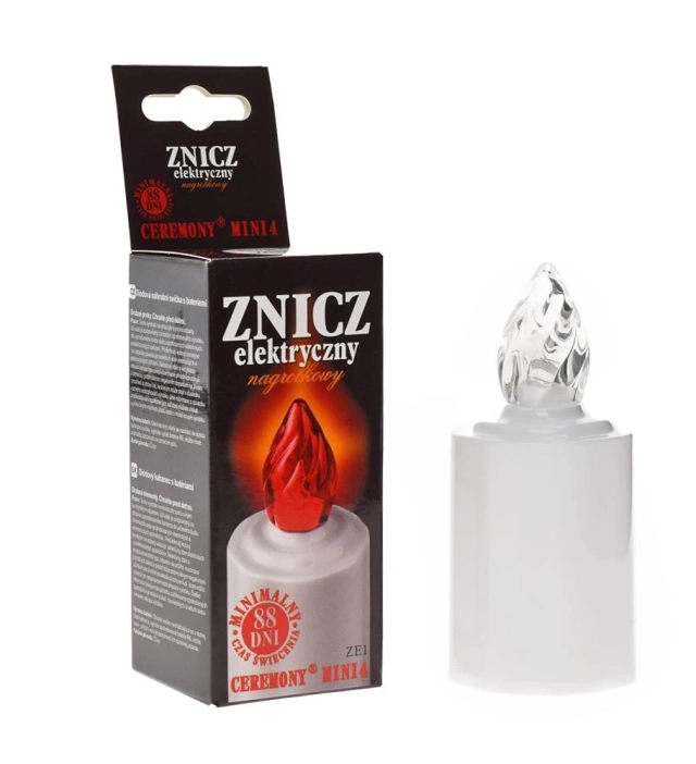 Náhrobná LED sviečka 10,5 cm